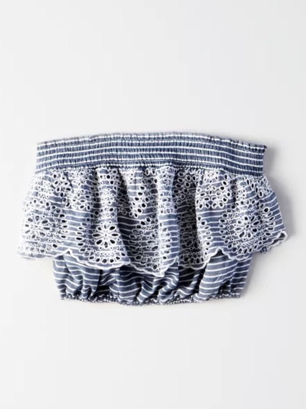 Smocked Strapless Eyelet Ruffle Summer Set - Picture 3 of 11